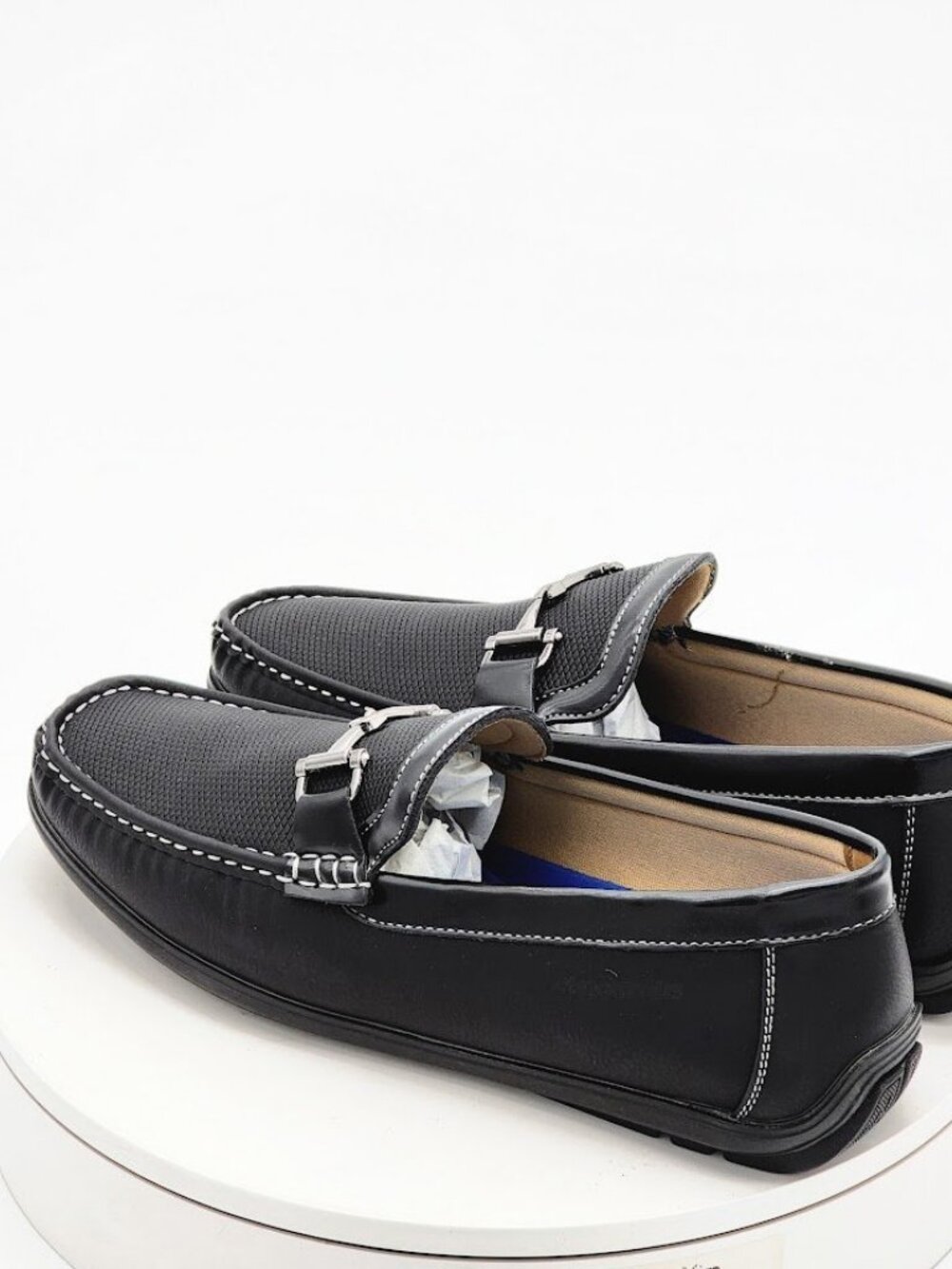 Akademiks Ogden-01 Black Driving Loafers Men’s Size 10.5 Slip On Shoes - Picture 6 of 13